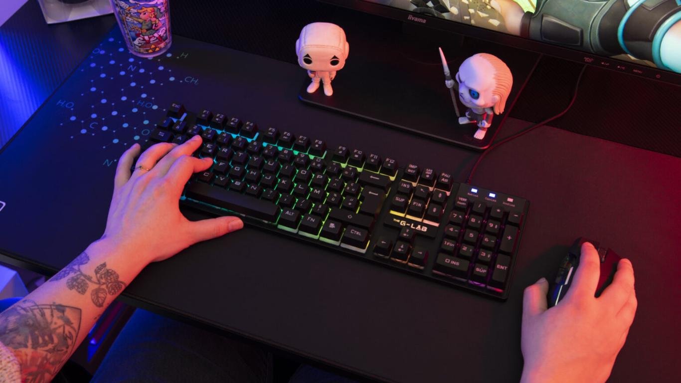 EAN 3760162067361 - The G-Lab KEYZ CAESIUM teclado Juego USB Español Negro imagen 5