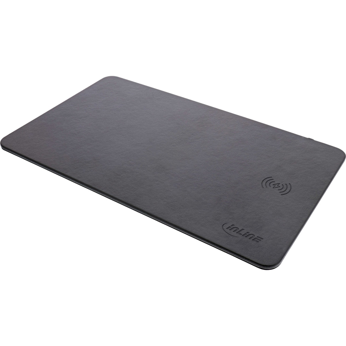Alfombrilla De Ratón Inline, Carga Inalámbrica, 370x225x7mm, Negra
