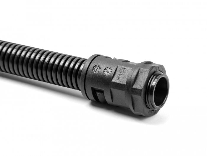 Delock 60466 Funda Protectora De Cable De 2 M X 28,5 Mm Con Juego De Conector Pg21 Negro