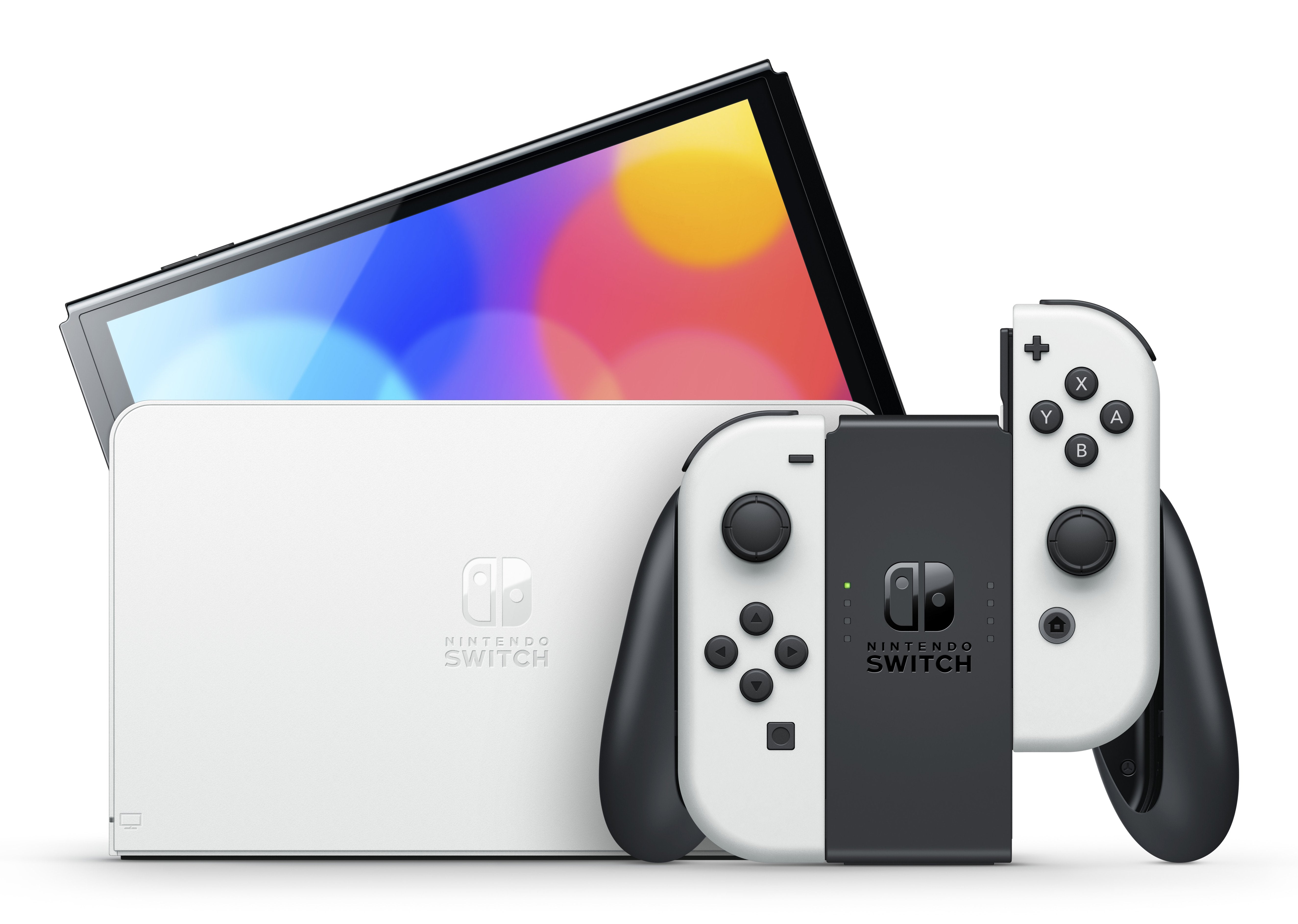 EAN 45496883386 - Nintendo Switch OLED videoconsola portátil 17,8 cm (7") 64 GB Pantalla táctil Wifi Negro, Blanco imagen 3