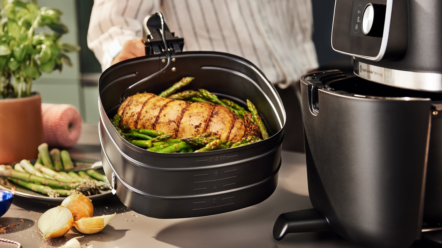 Philips Hd9876 90 Ovi Xxl Airfryer, 8.3 L, Black