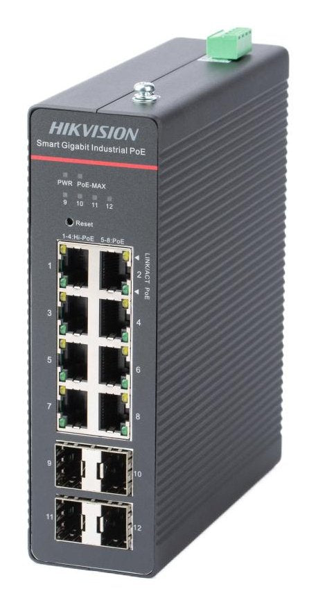 Hikvision Ds-3t1512hp-Si-8p4f Indumrie-Switch Poe