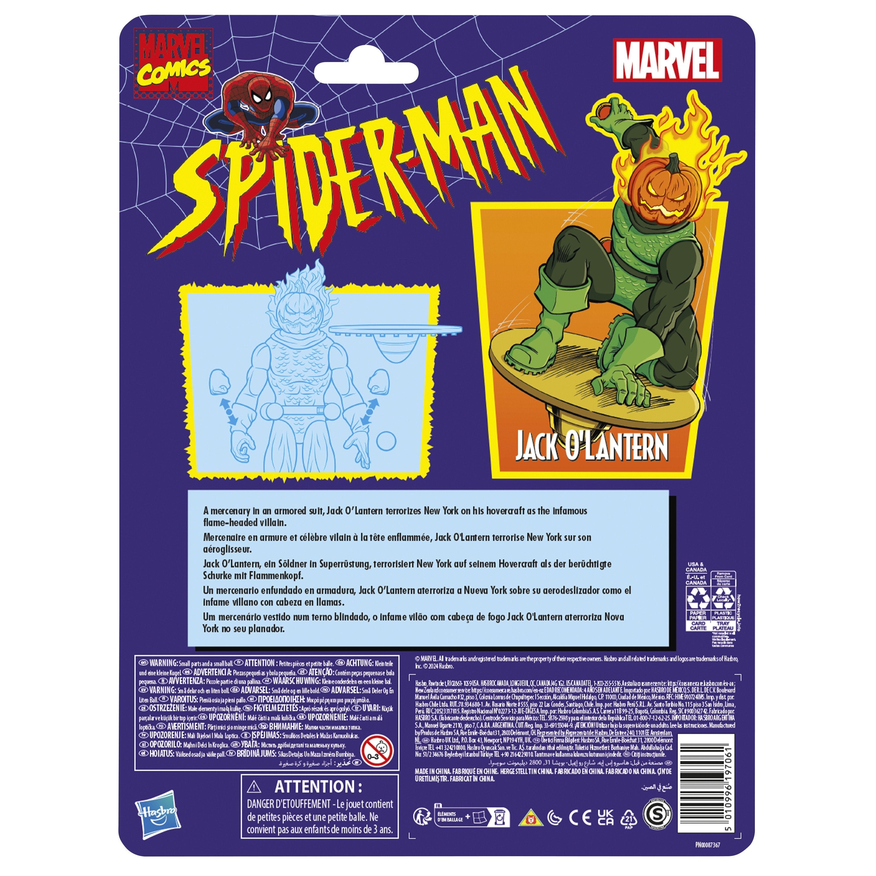 Figura Hasbro Marvel Comics Spiderman Jack O'Lantern