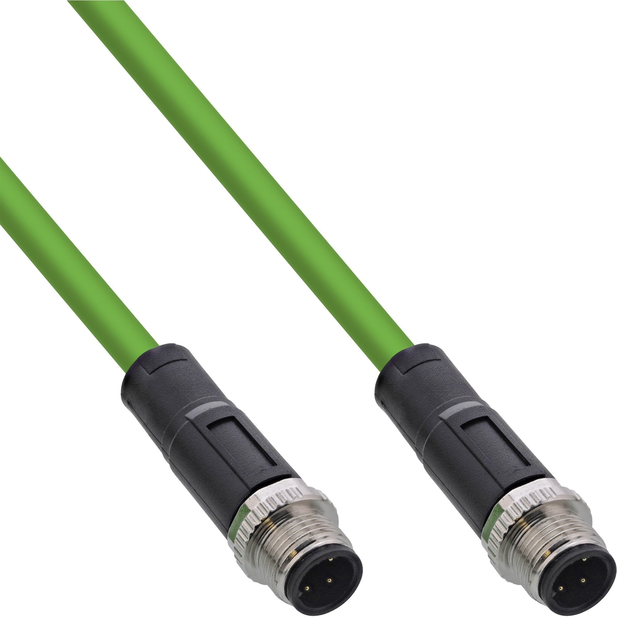 Inline® Industrial Network Cable, M12 4-Pin D-Coded Male/Male, Pur 7.5m