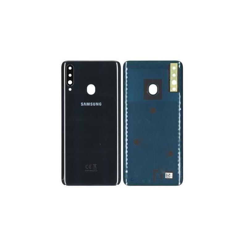 A207 A20s Back Cover Black - Warranty: 1m