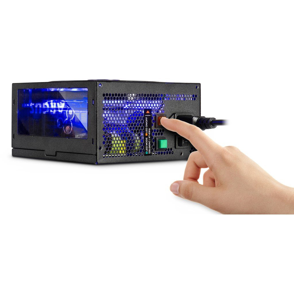 EAN 4260455644921 - Inter-Tech Argus RGB-600W II unidad de fuente de alimentación 20+4 pin ATX ATX Negro imagen 2