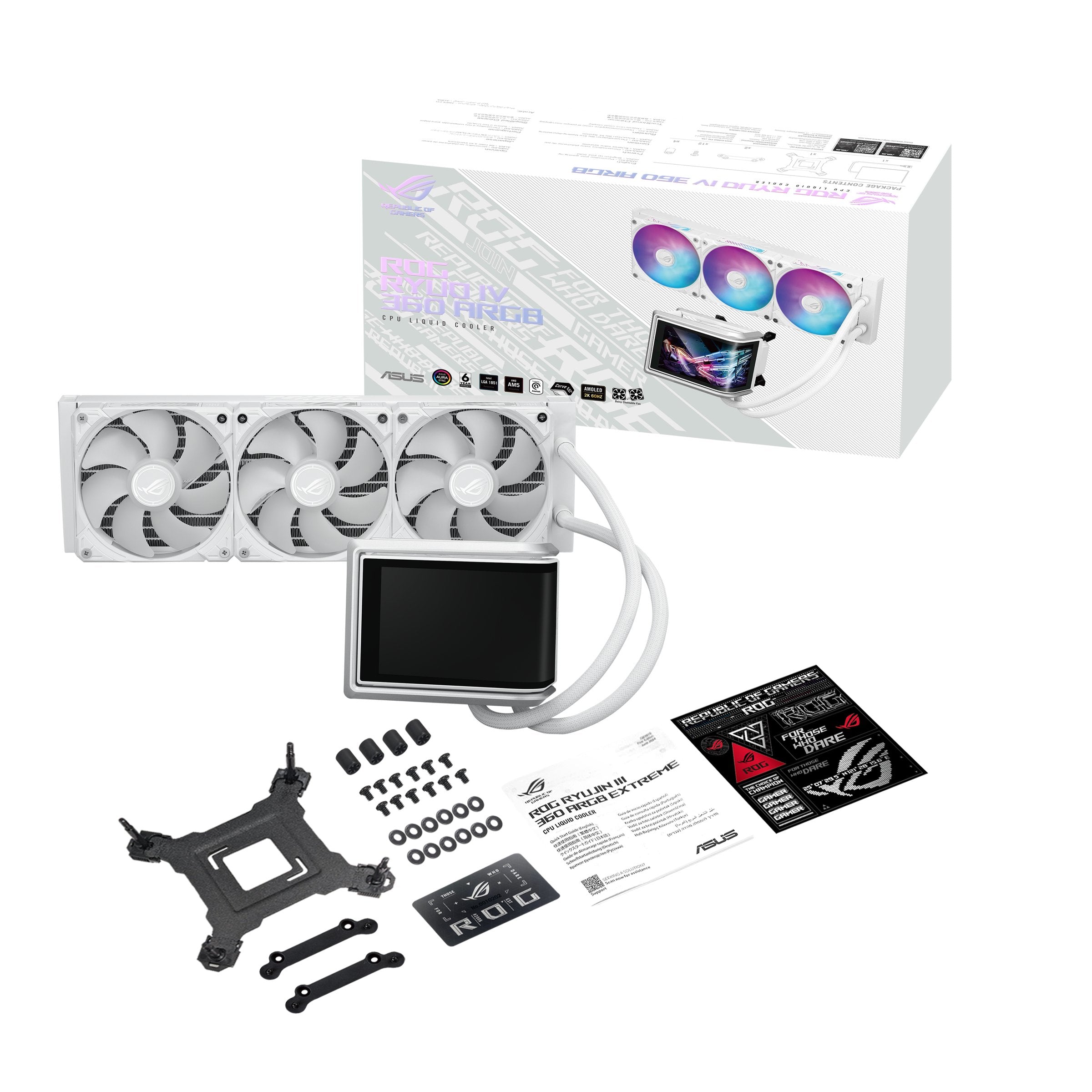 Refrigeracion Liquda Cpu Asus Wak Rog Ryuo Iv 360 Argb Wht