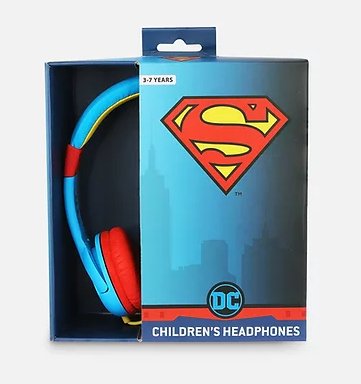 EAN 5055371618236 - OTL Technologies DC Comics Superman Man of Steel Auriculares Alámbrico Diadema Música Azul, Rojo, Amarill imagen 3