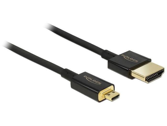 Hdmi Cable Delock Ethernet A ->Micro D M/M 2.00m 3d 4k Sli