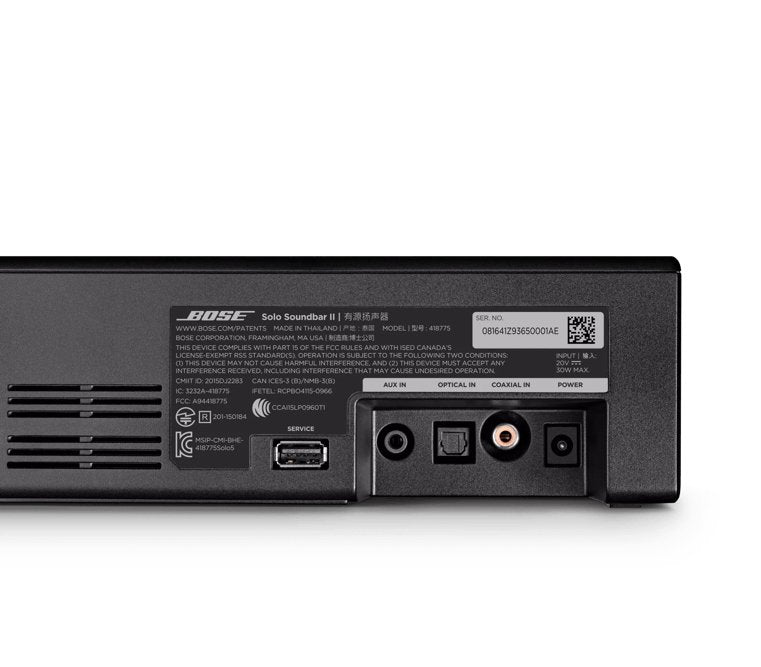 Bose Soundbar Bluetooth Solo 2 Nero