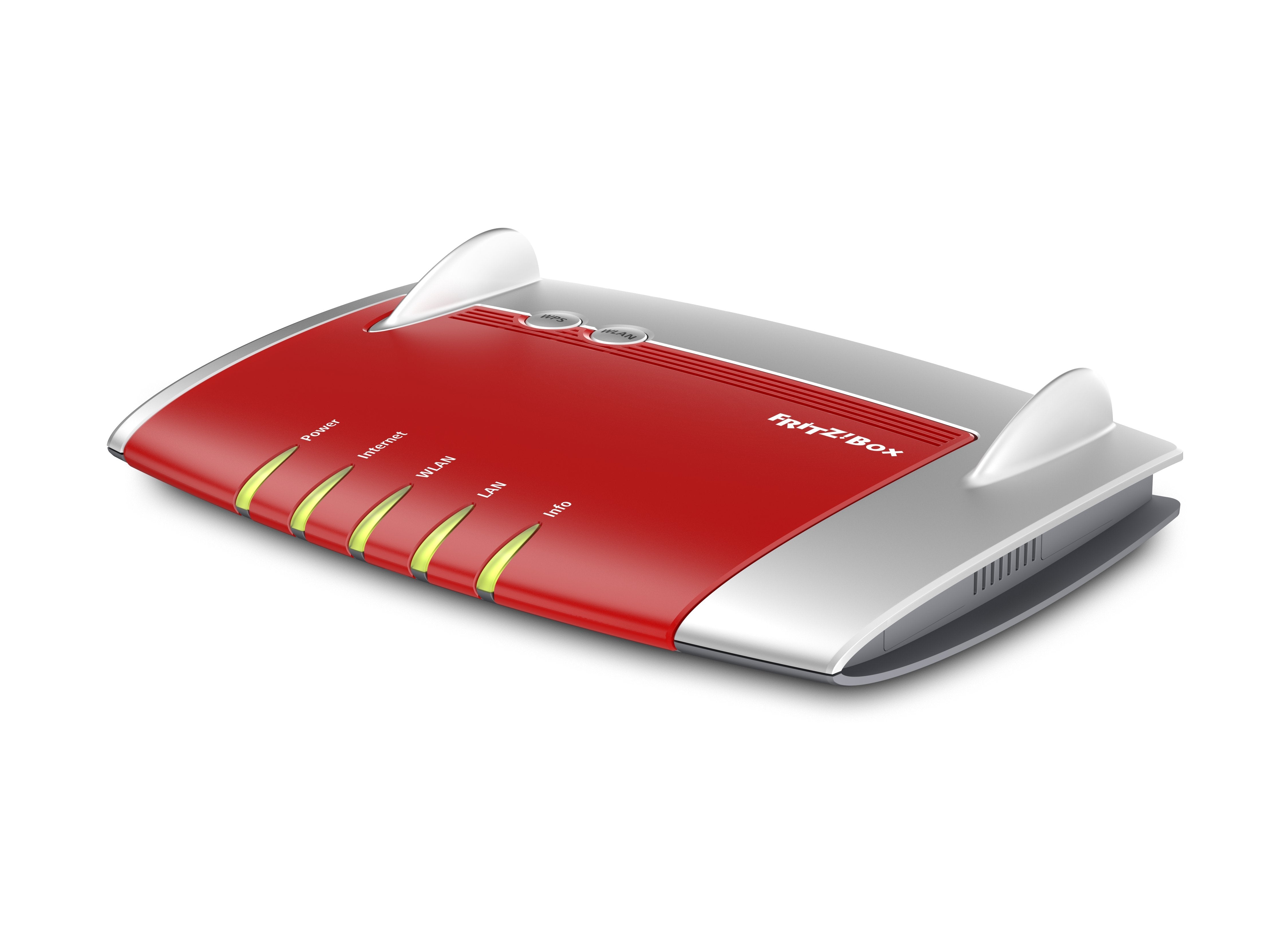 Avm Fritz! Router Inalambrico Box 4040 Doble Banda (2,4 Ghz / 5 Ghz) Gigabit Ethernet Rojo, Plata