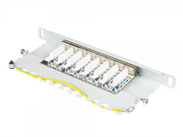 Good Connections Patchpanel 10"Cat. 6a 8-P. 0,5he Lichtgr.