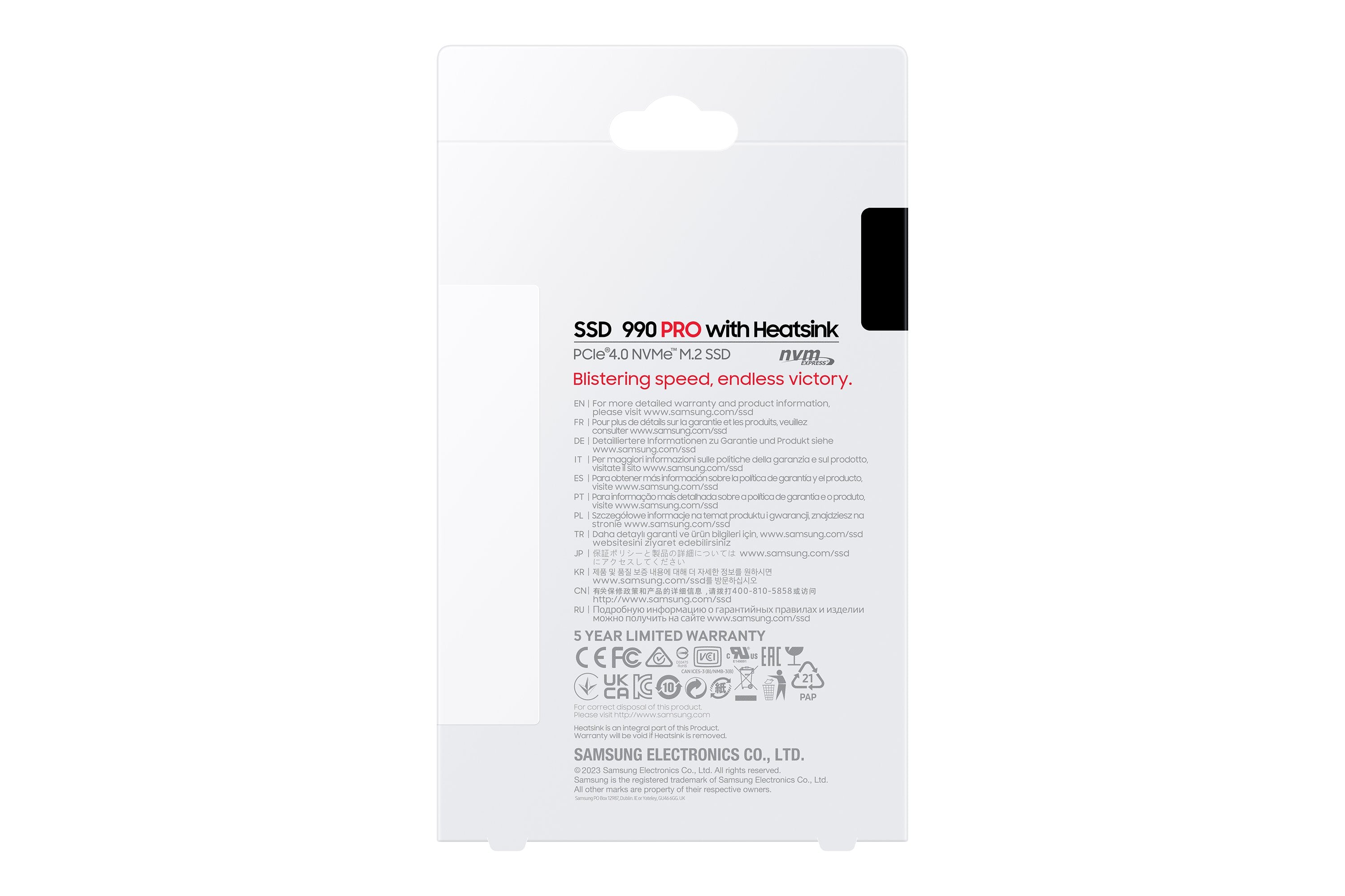 Samsung 990 Pro M.2 4 Tb Pci Express 4.0 V-Nand Tlc Nvme Mz-V9p4t0gw