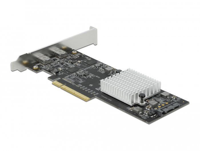 Tarjeta Y Adaptador Delock 89009 De Interfaz Interno Usb 3.2 Gen 2 (3.1 Gen 2) Pcie, Usb 3.2 Gen 2 (3.1 Gen 2), Perfil Bajo, Pcie 2.0, Sata De 15 Pines, 20 Gbit/S