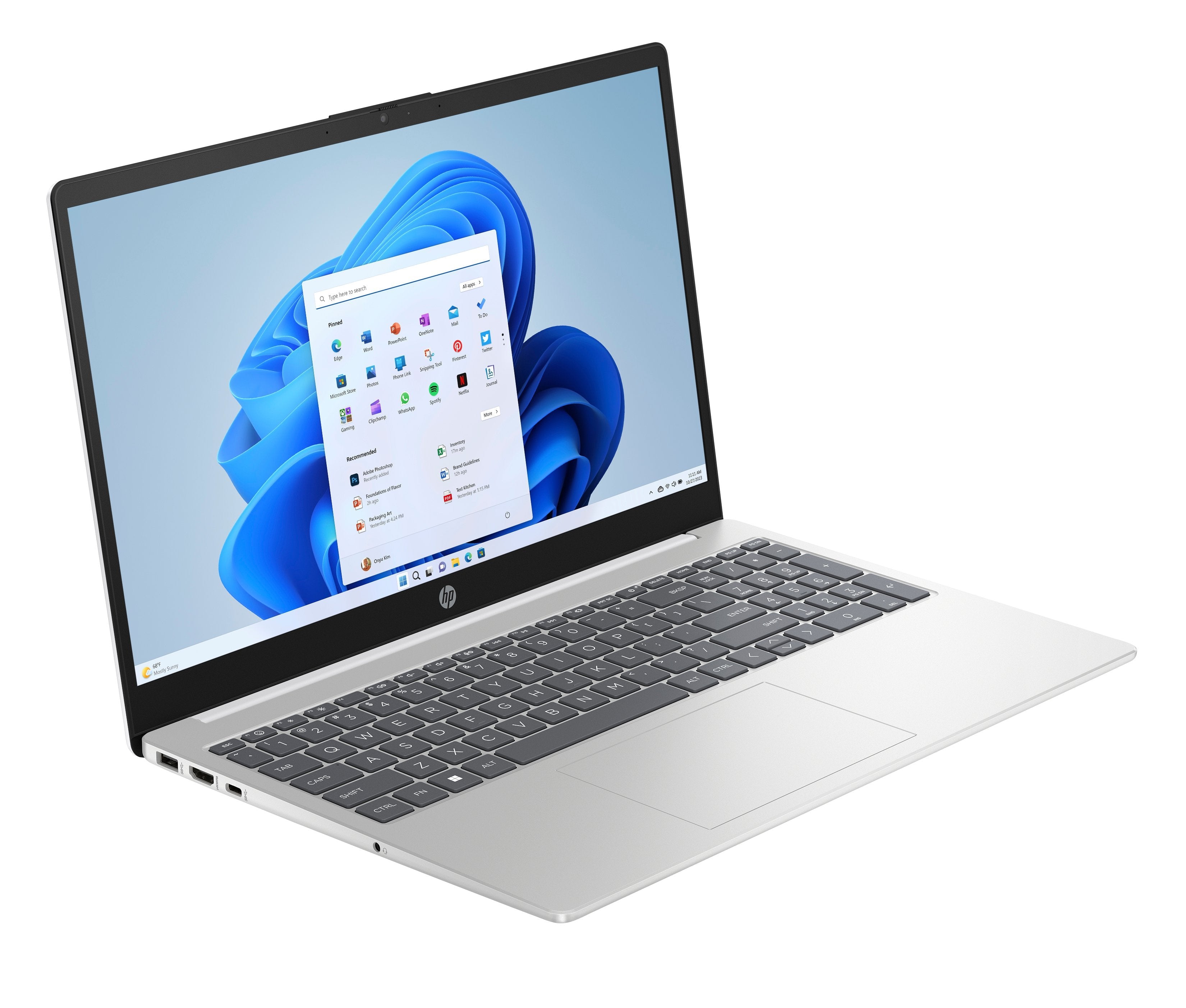 Portátil Hp 15 Fd0330ns I3 N305 15.6 " 8gb Ssd 512gb W11 Cubierta Blanco