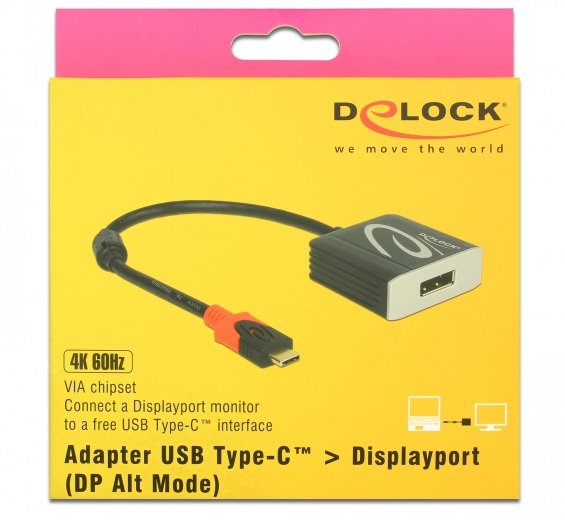 Delock Adaptador Usb Type-C Macho Hdmi Hembra (Modo Dp Alt) 4k 30 Hz