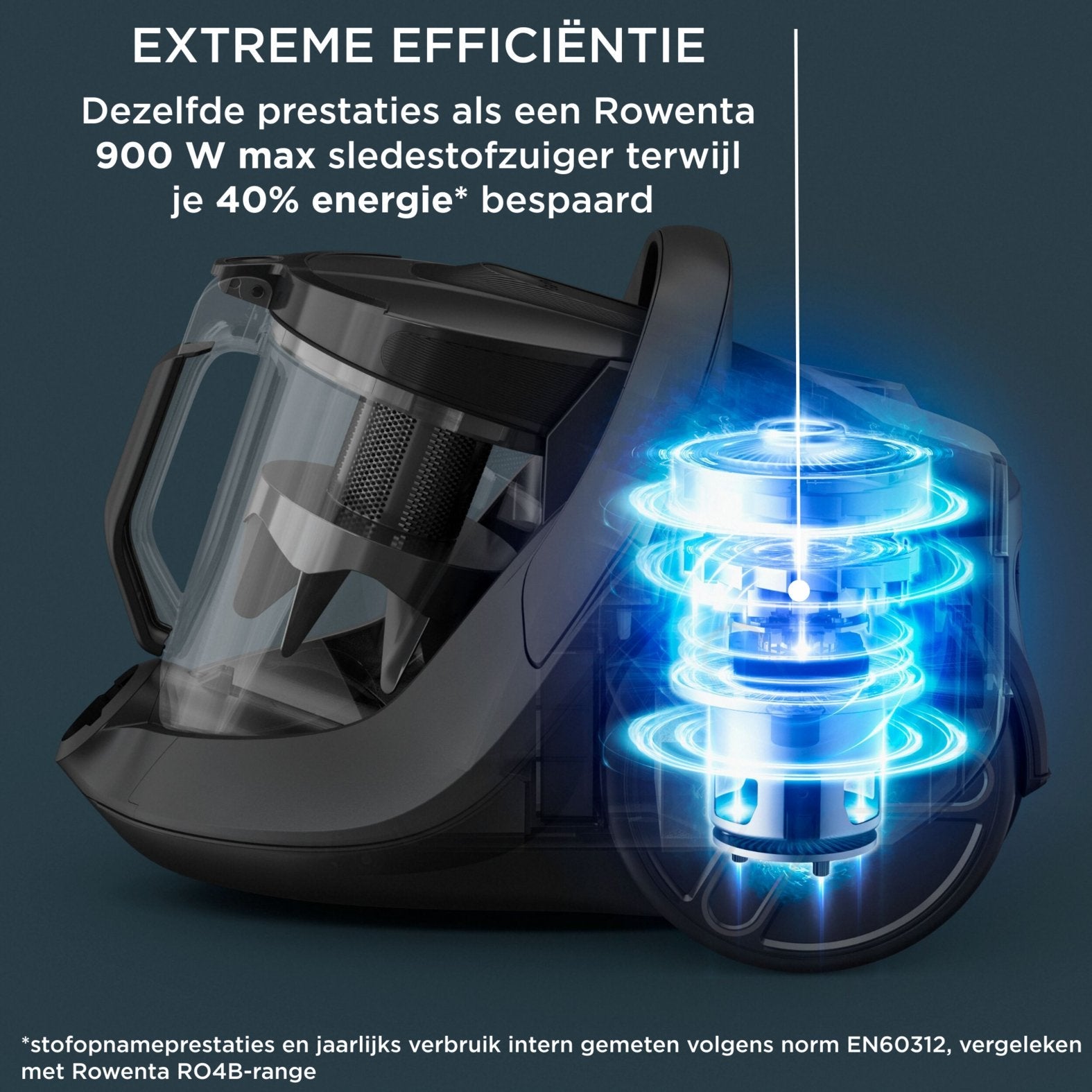 Aspiradora Rowenta Green Force Cyclonic Effitech Ro7c36 Negro/Gris Ro7c36