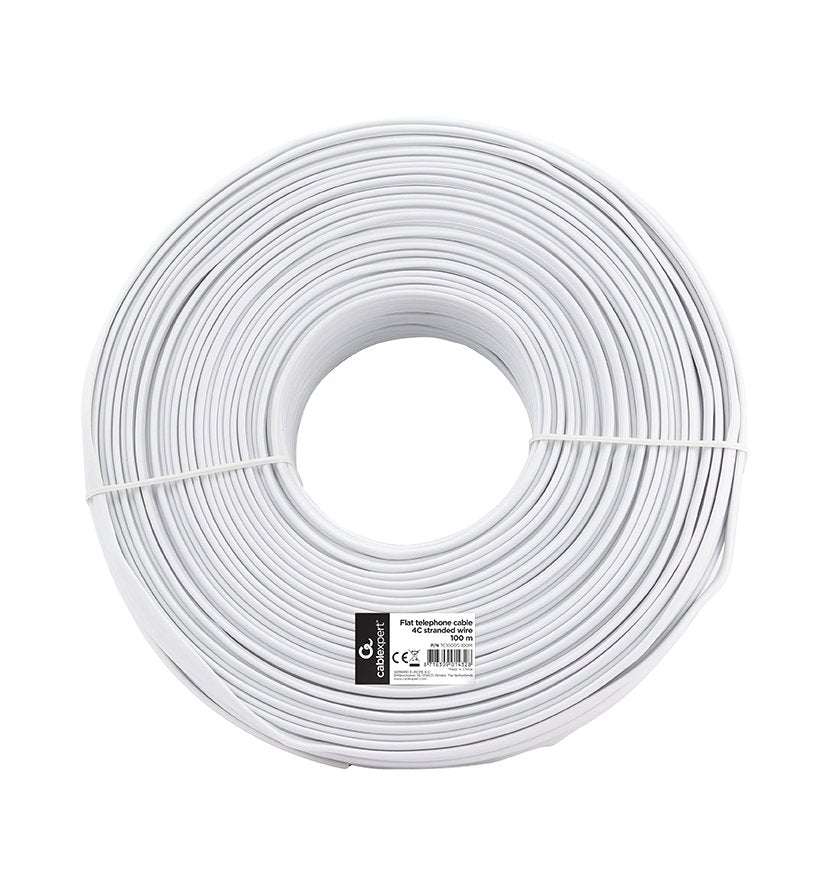 EAN 8716309014328 - Gembird TC1000S-100M cable telefónico Blanco imagen 2
