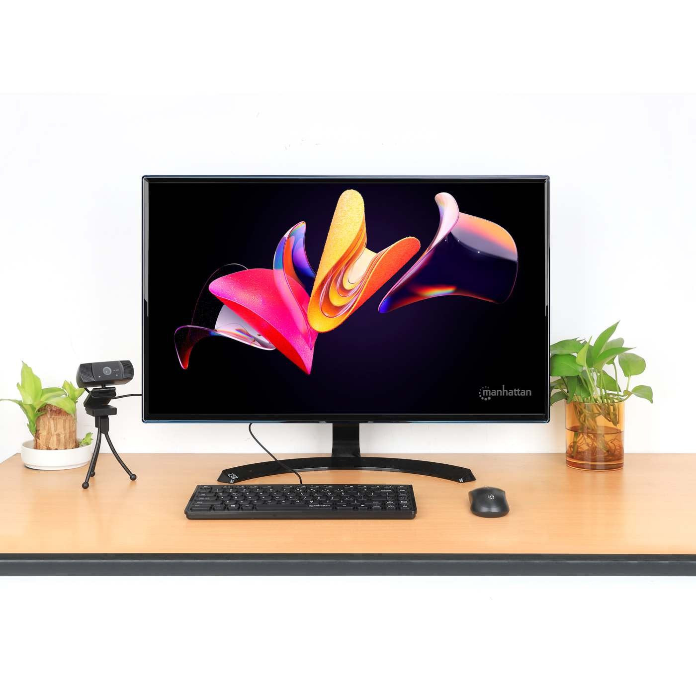 Manhattan Slim Usb Mini-Teclado 1.5m Cable Negro