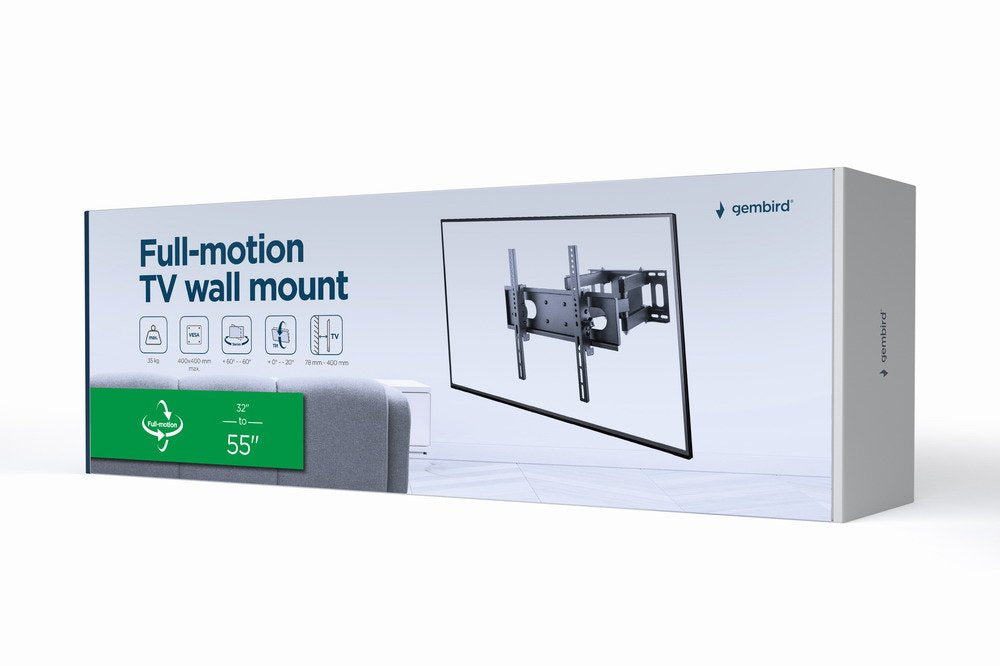 EAN 8716309127820 - Gembird WM-55ST-04 soporte para TV 139,7 cm (55") Negro imagen 16