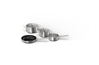 Bosch Home Hez9se040 Kit De Cacerolas, Conjunto De Ollas Acero Fino, Acero Inoxidable, Cerámico, Inducción, Placa De Sellado, 5,7 Kg, 240 X 290 X 495 Mm, 5,7 Kg