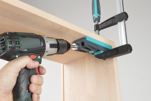 EAN 4006885464209 - wolfcraft GmbH 4642000 brida de fijación Juego completo Undercover Jig para ensamblaje invisible imagen 4