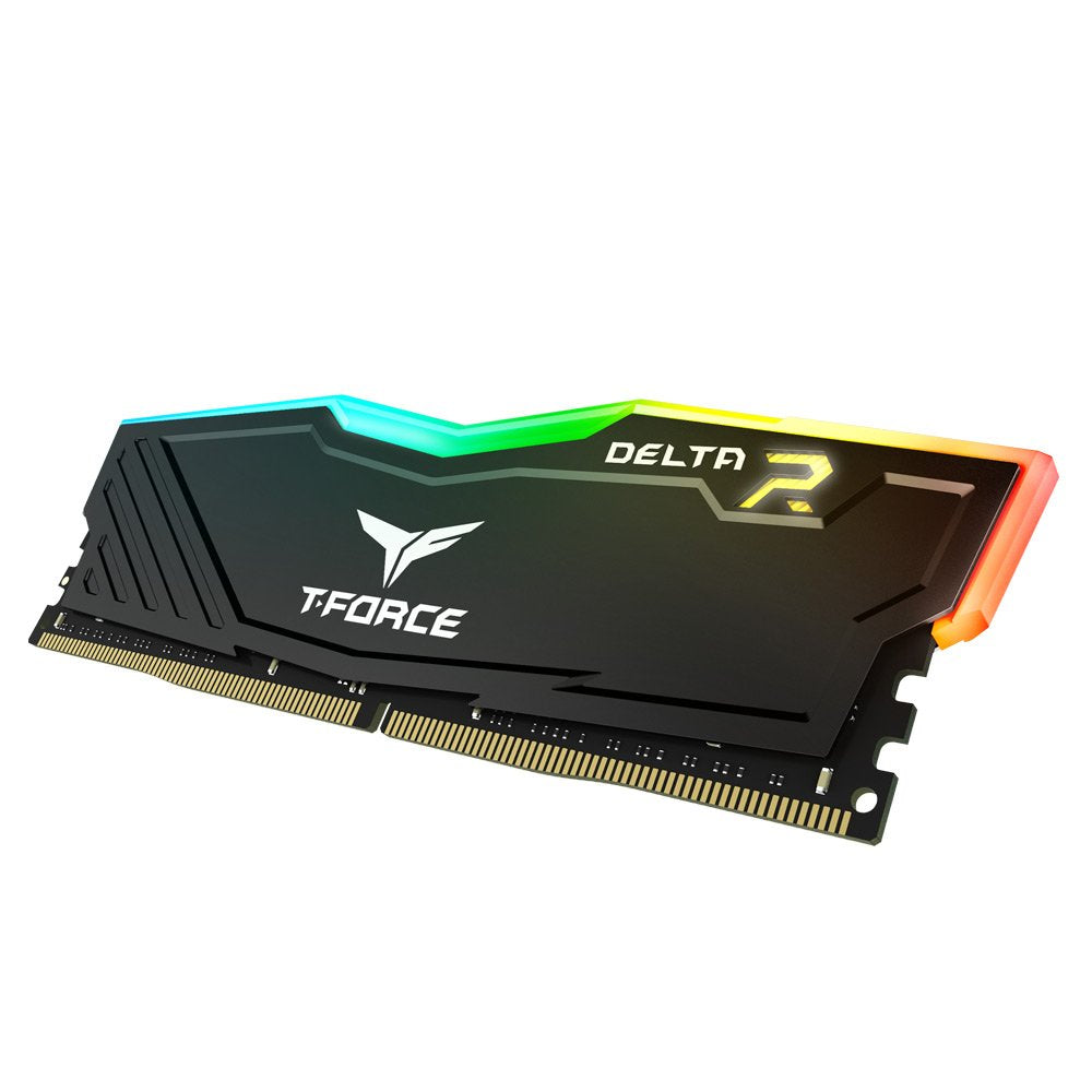 Memoria Kit Ddr4 16gb(2x8gb)Pc4-25600 3200mhz Teamgroup Delta Rgb Negro Bulk C16