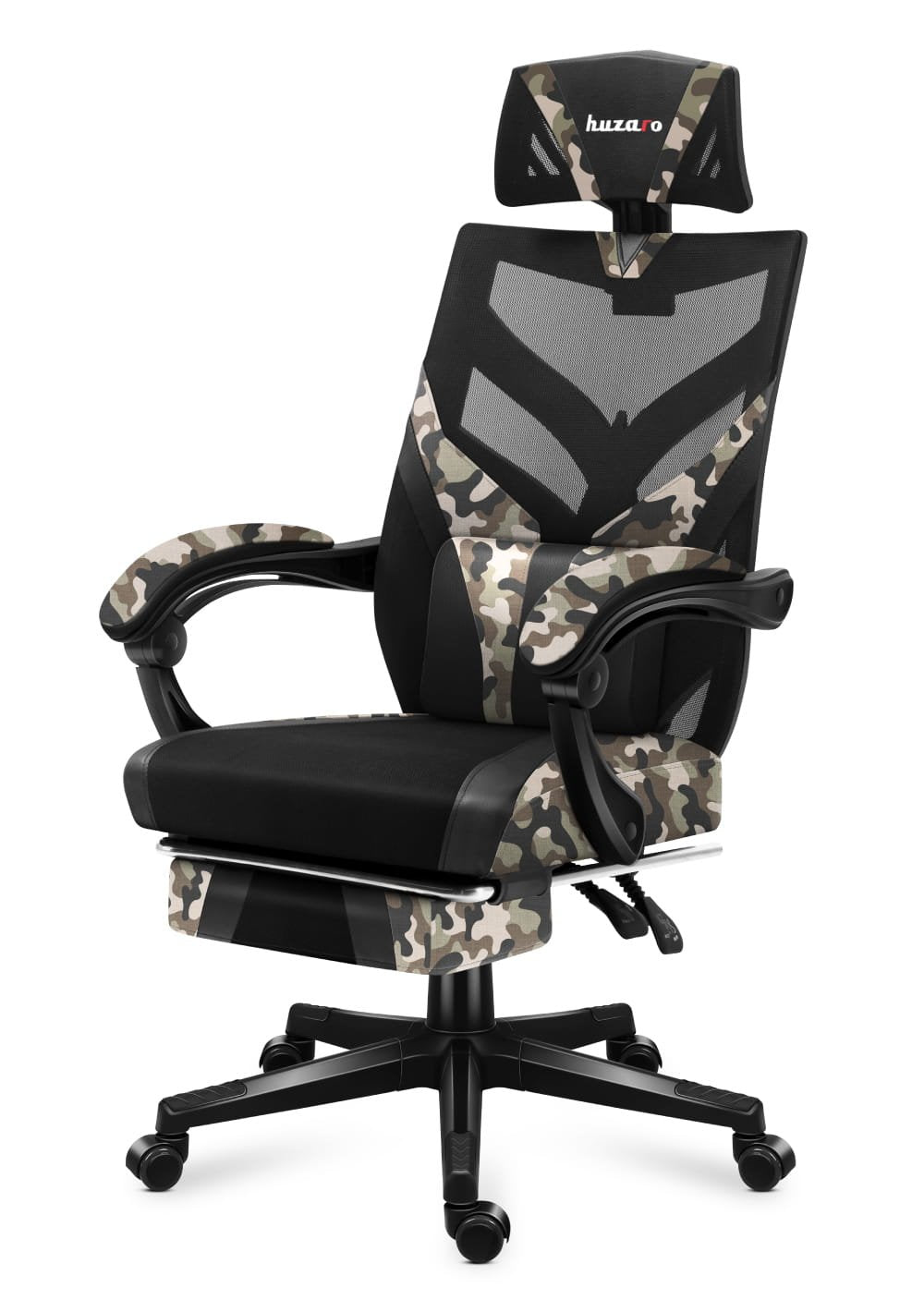 EAN 5903796011326 - Huzaro Combat 5.0 Silla para videojuegos de PC Asiento de malla Negro, Camuflaje imagen 3