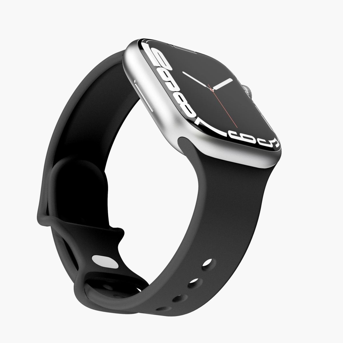 Vonmählen Watchstrap For Apple Silicone Loop Funda 2 Band One Negro Negro (Aws00006)