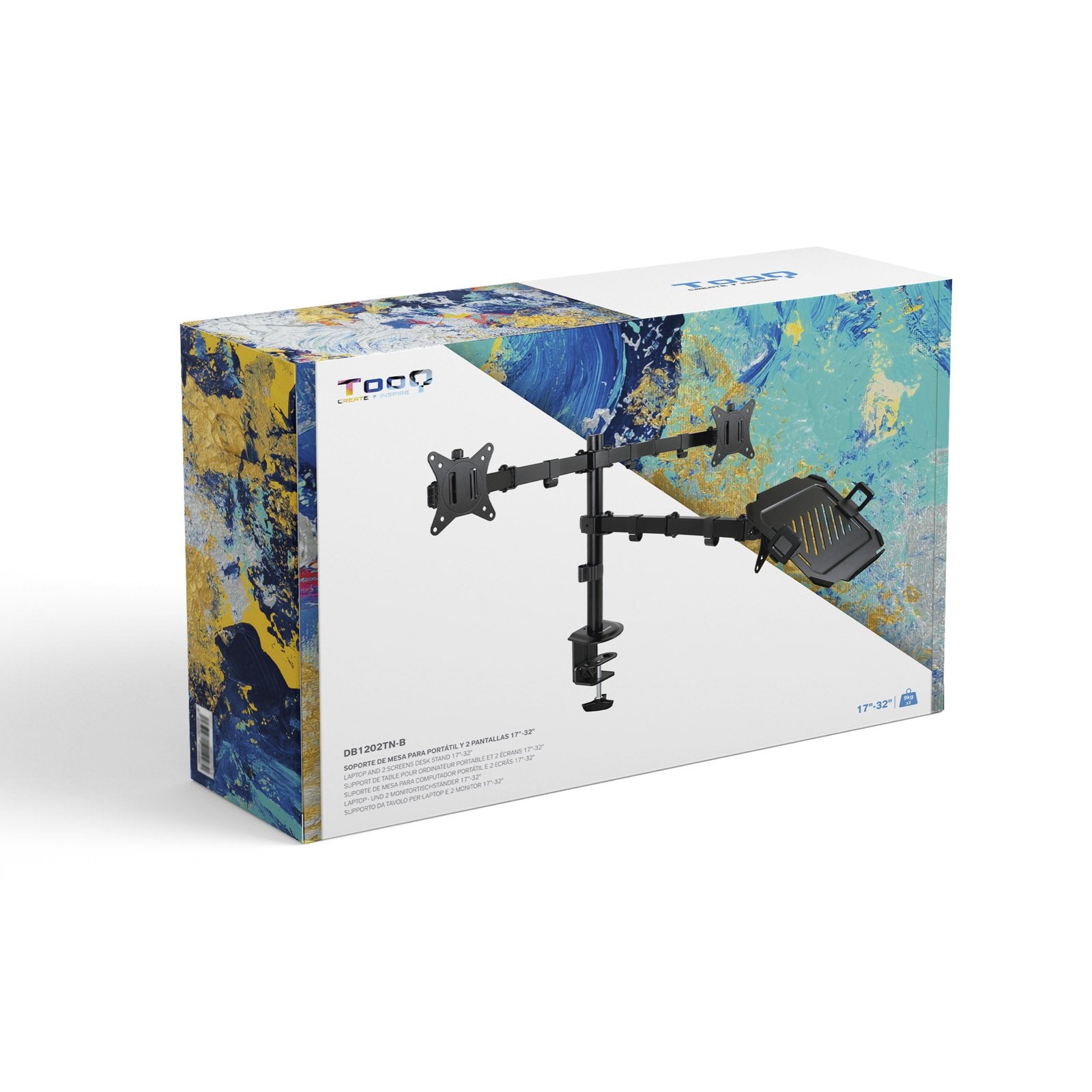 EAN 8433281014480 - TooQ DB1202TN-B soporte para monitor 81,3 cm (32") Escritorio imagen 2