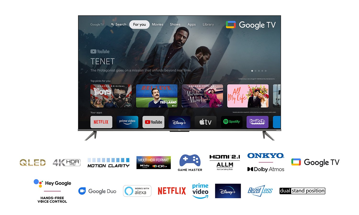 Tv Tcl 65" Serie C635 Qled Dled 4k Smart