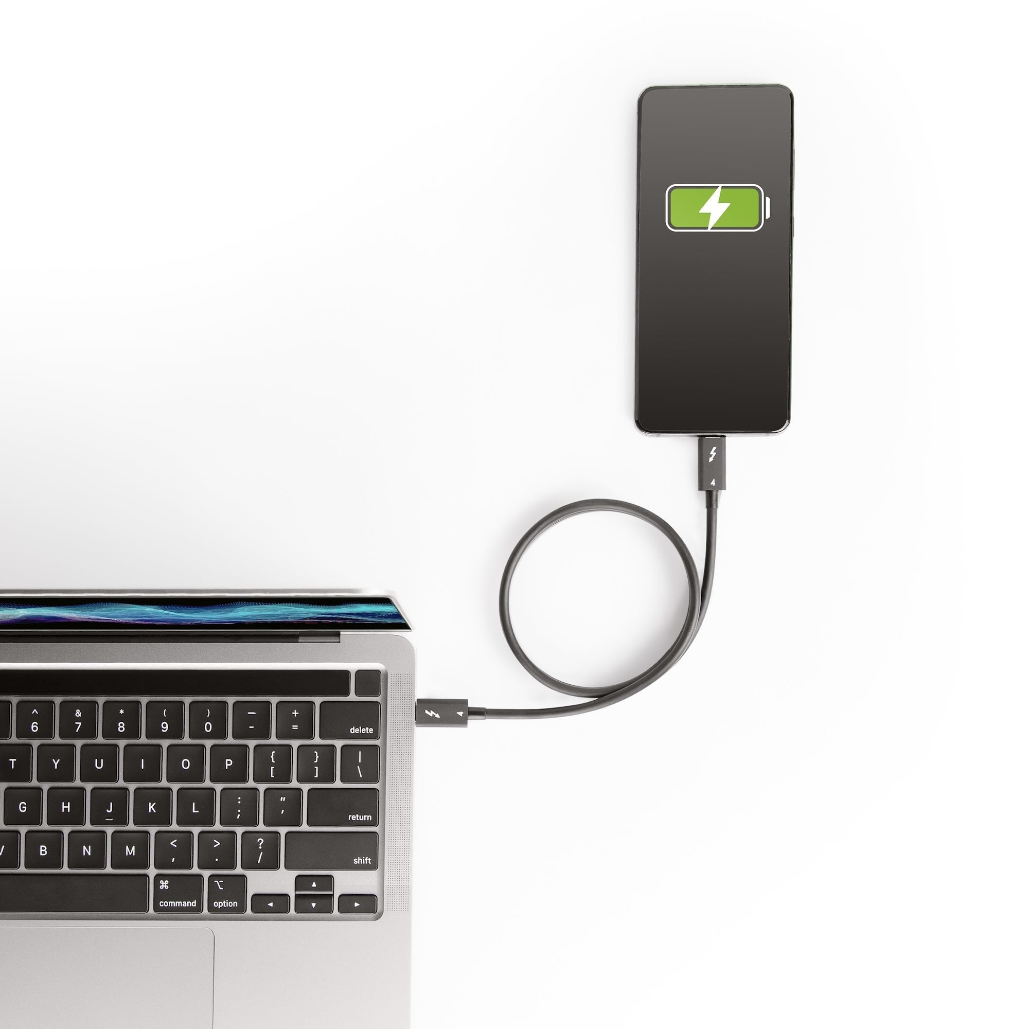 Startech.Com Cable De 0,5m Thunderbolt 4 - 40gbps - Pd 100w - Vídeo 4k/8k - Cable Thunderbolt 4 Con Certificación Intel - Compatible Con Usb4/Thunderbolt 3/Usb 3.2/Usb Tipo C/Displayport