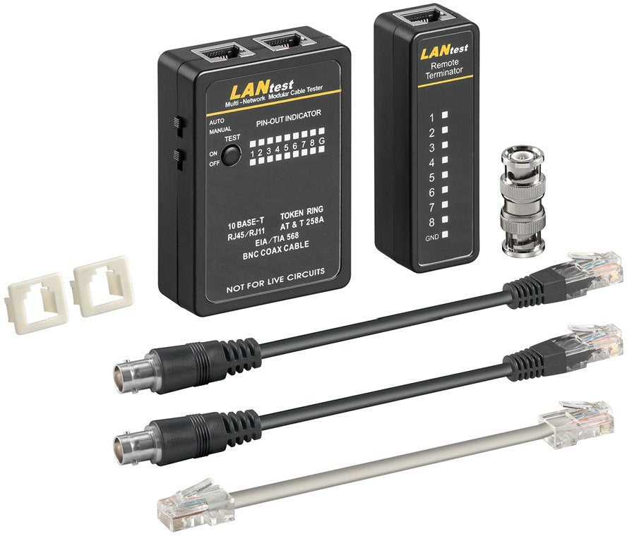 EAN 4040849930102 - Goobay 93010 comprobador de cables de red Negro imagen 1
