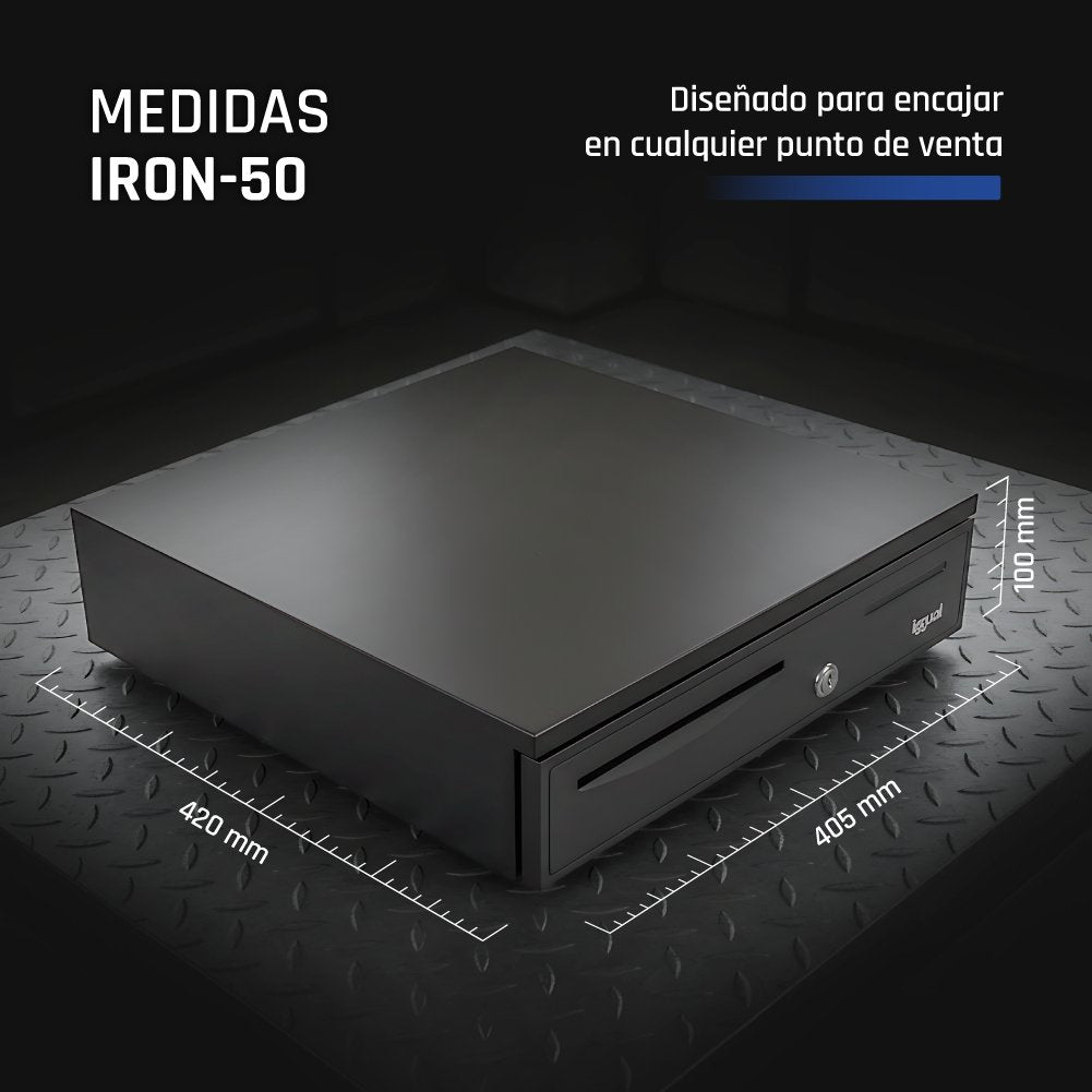 EAN 8435364316344 - iggual IRON-50 Cajón de efectivo automático y manual imagen 10