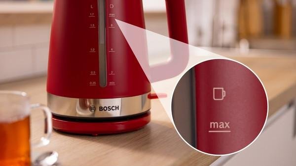 EAN 4242005397891 - Bosch TWK4M224 tetera eléctrica 1,7 L 2400 W Rojo imagen 5