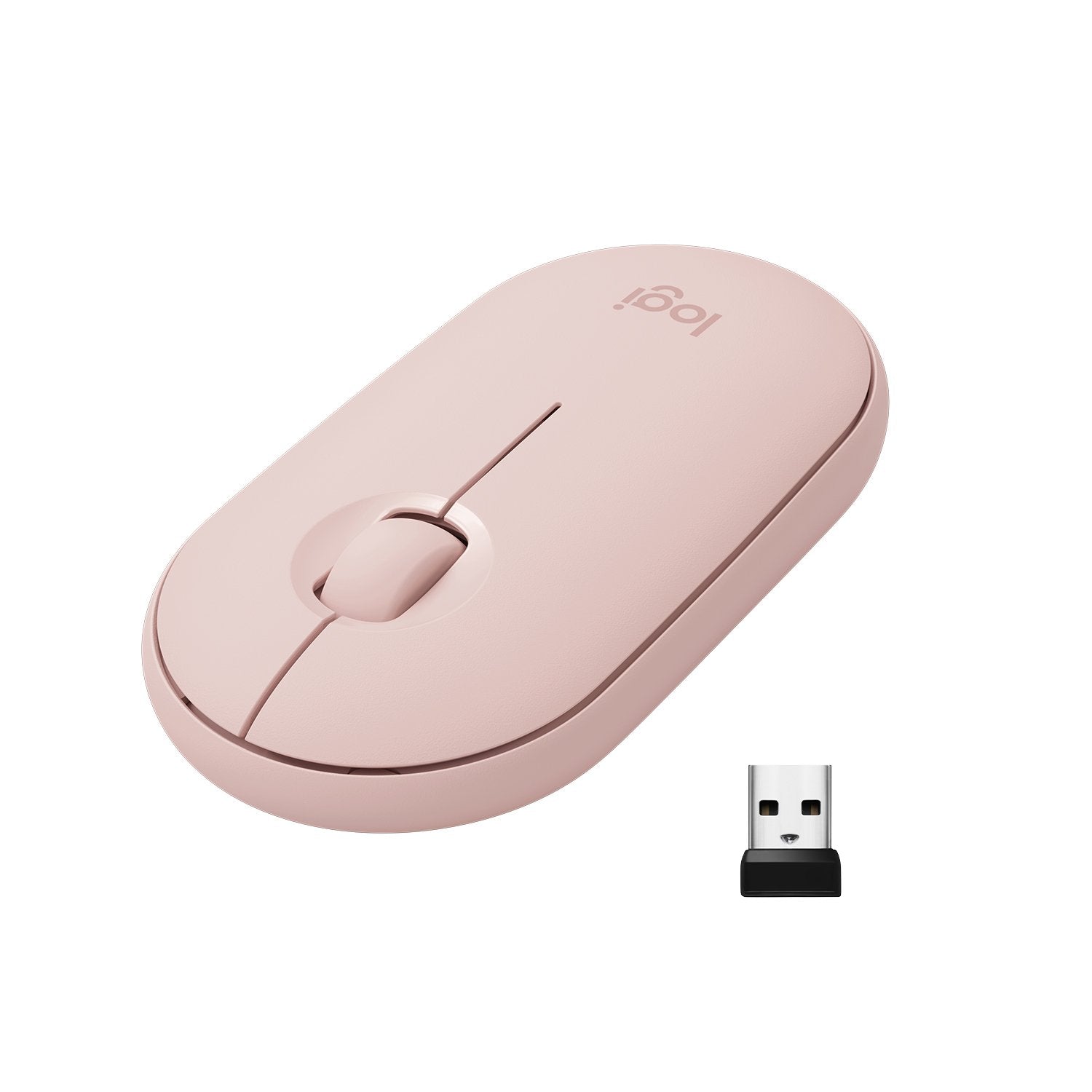 Ratón Inalámbrico Logitech Pebble M350 Rosa 910-005717