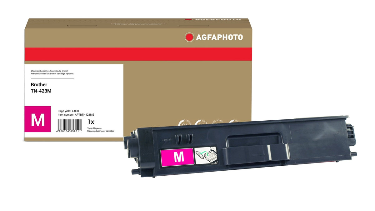 EAN 4250164857811 - AgfaPhoto APTBTN423ME cartucho de tóner 1 pieza(s) Compatible Magenta imagen 1