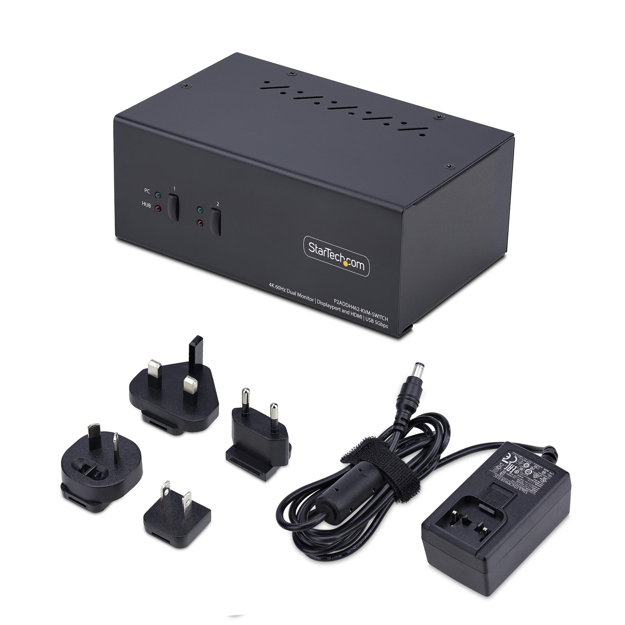 EAN 0065030909129 - StarTech.com P2ADDH462-KVM-SWITCH interruptor KVM Negro imagen 6