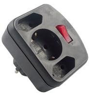 Rev Combi Adapter, 2+1 Fold Adaptador E Inversor De Corriente 3500 W Negro