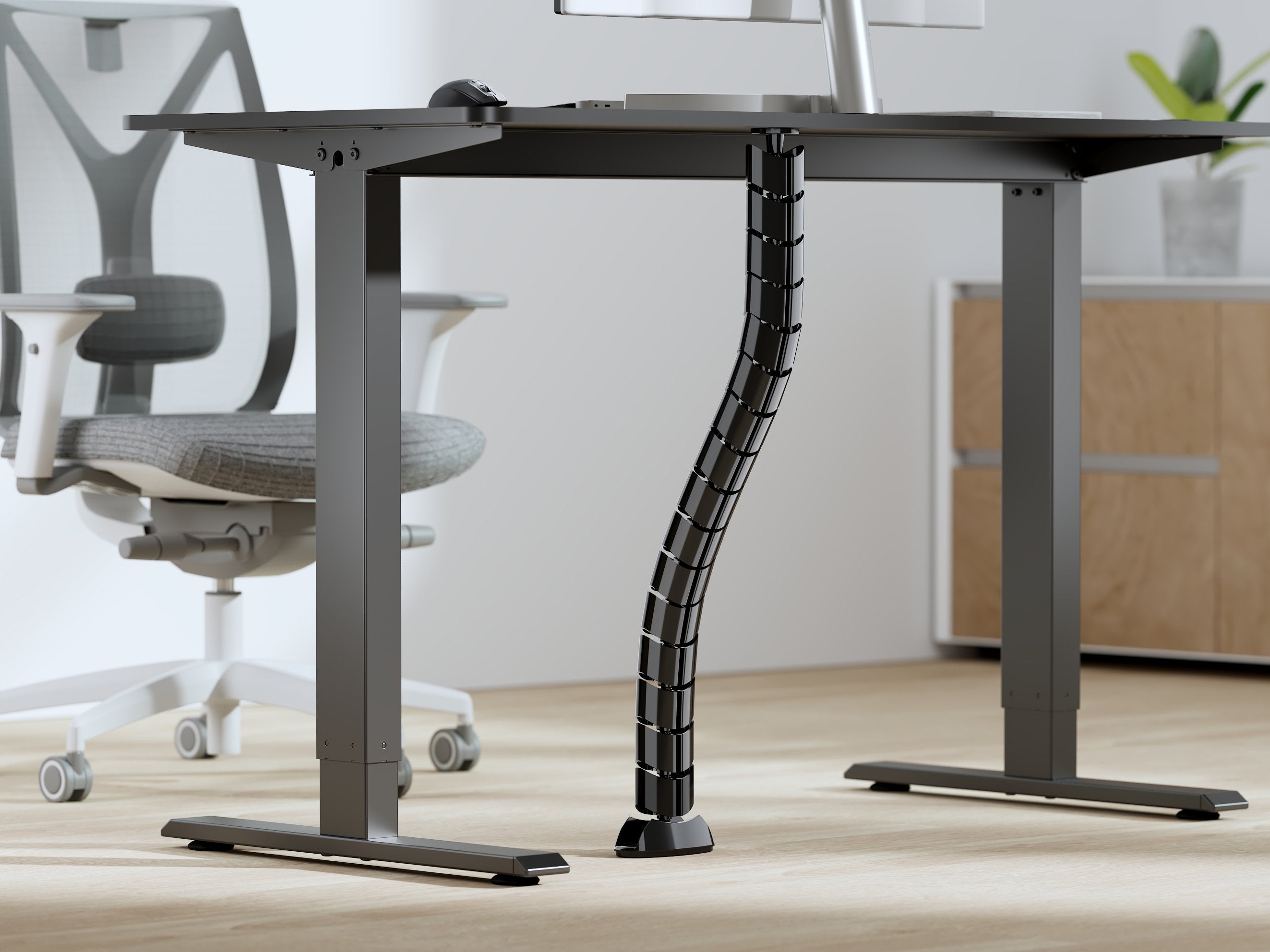 Equip 650861 Organizador De Cables Escritorio Pasacables Negro 1 Pieza