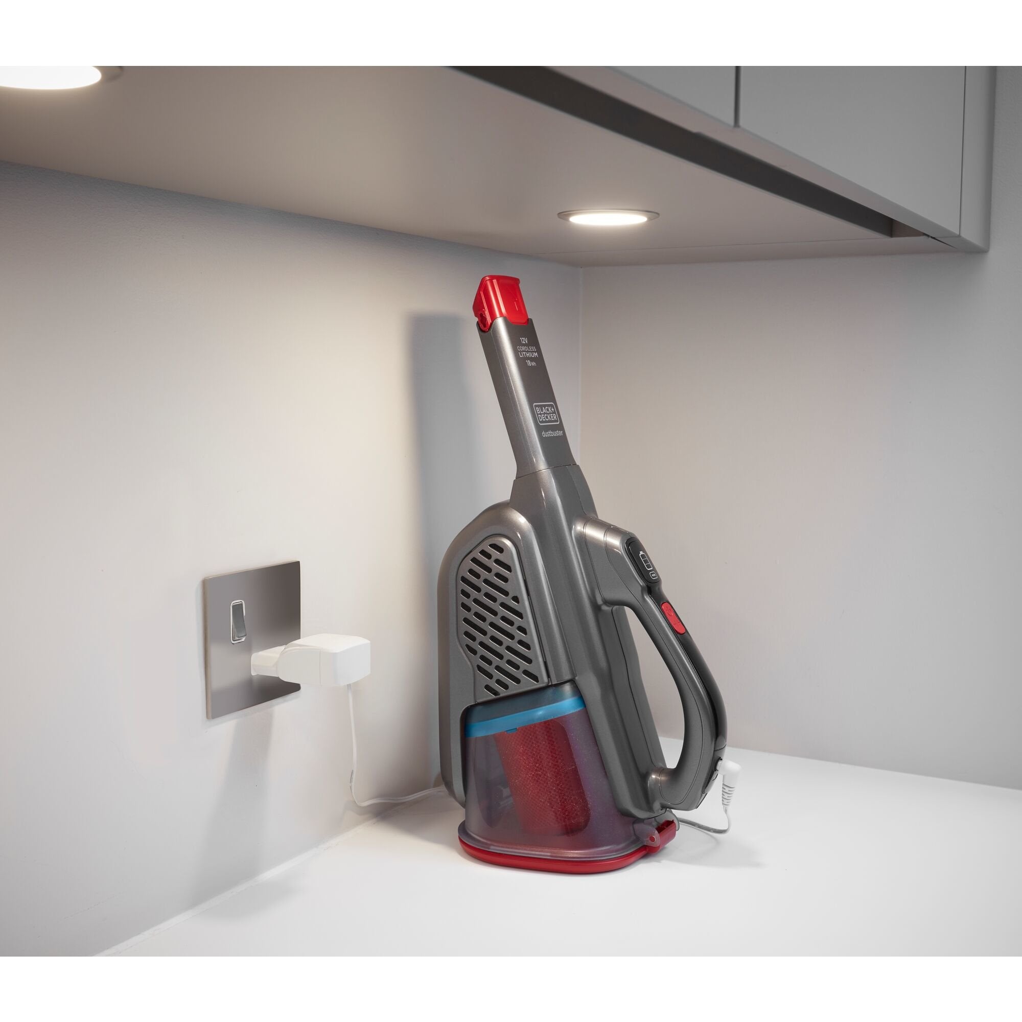 EAN 5035048712641 - Black & Decker BHHV315J-QW aspiradora de mano Negro, Rojo Sin bolsa imagen 24