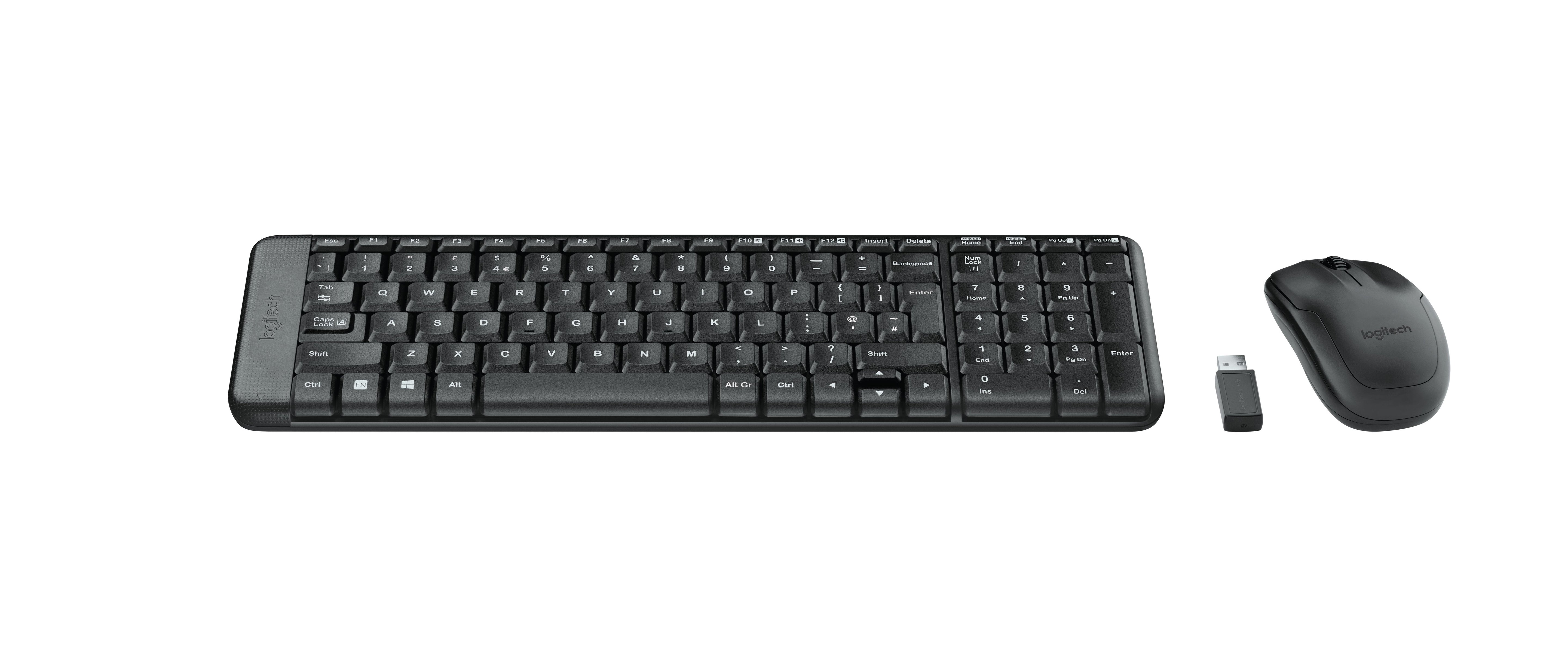 Logitech Wireless Combo Mk220juego De Teclado Y Ratninalmbrico2.4 Ghzgriego