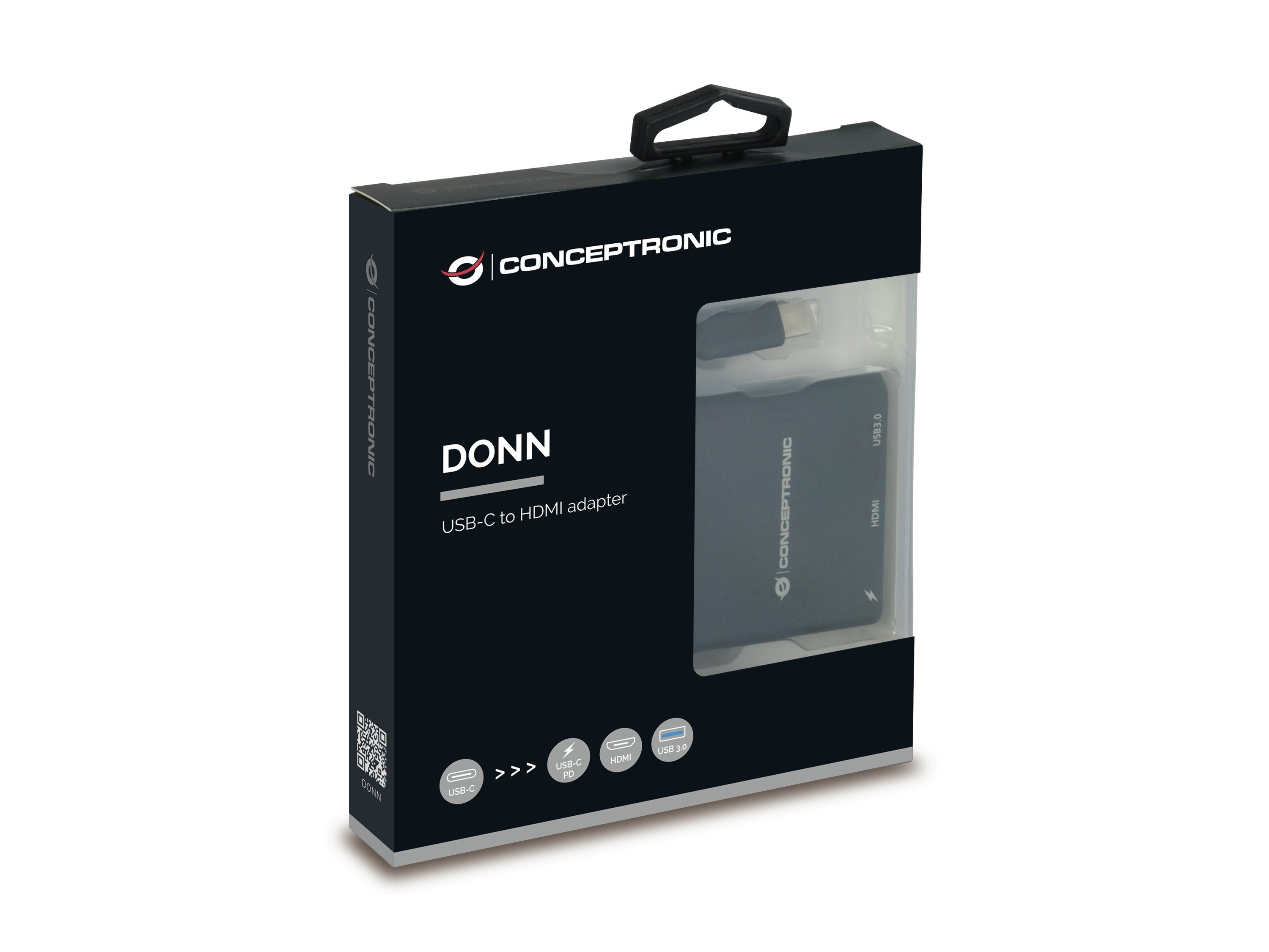 Adaptador Conceptronic Usb Tipo C Macho A Hdmi Usb-C Usb 3.0 Hembra Negro Donn01b