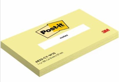 EAN 3134375014168 - Post-It 6830-CY-W10 nota autoadhesiva Rectángulo Amarillo 100 hojas Autoadhesivo imagen 2