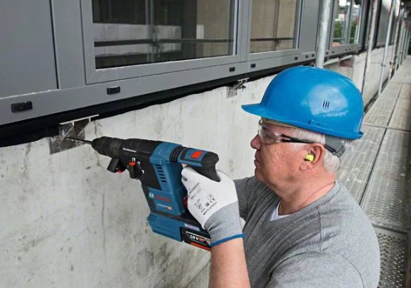 Taladro Percutor Inalámbrico Bosch Gbh 18v-26 F Professional, 18 Voltios 061191000g