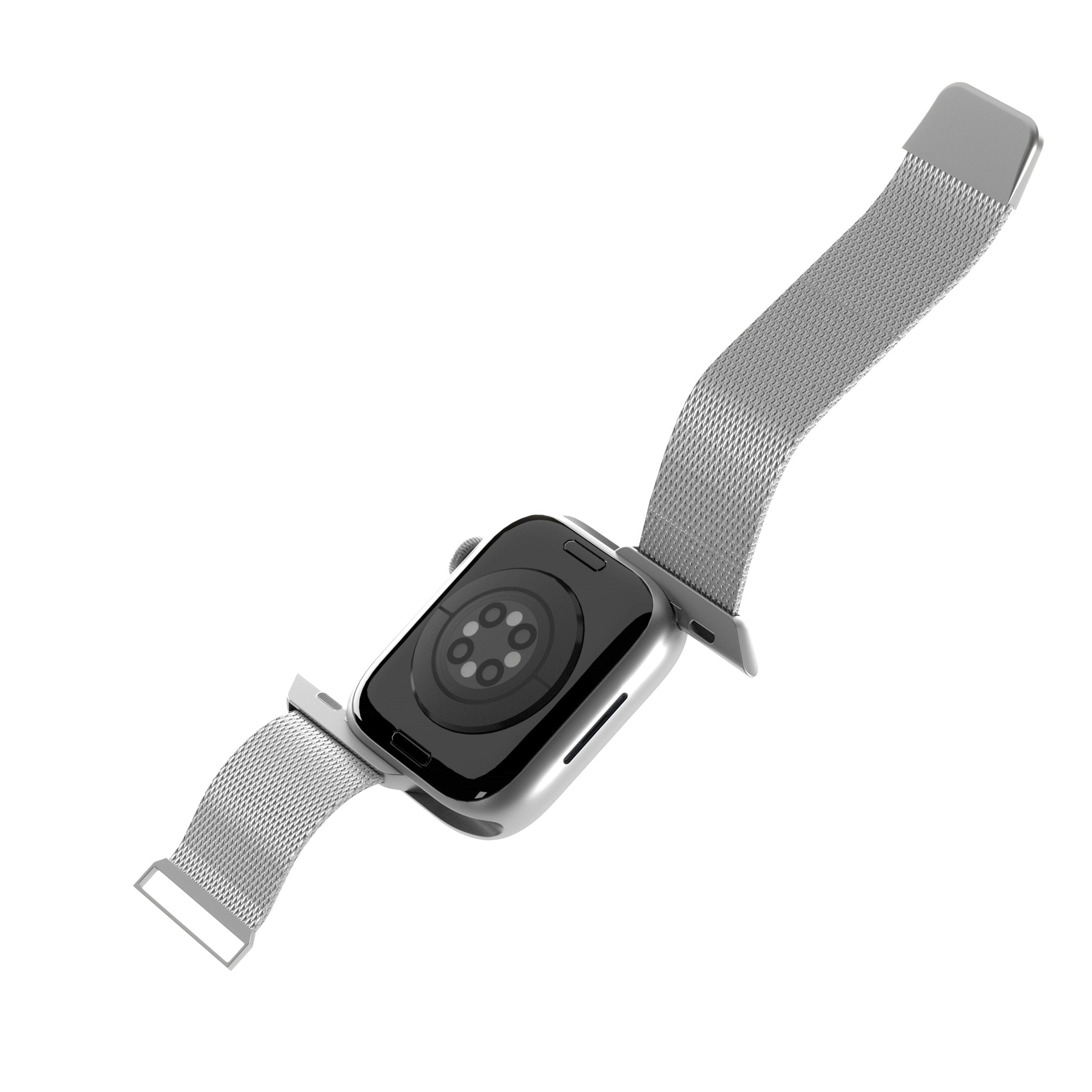 Puro Milanese Magnetic Band - Pasek Ze Stali Nierdzewnej Do Apple Watch 38/40/41 Mm (Srebrny)