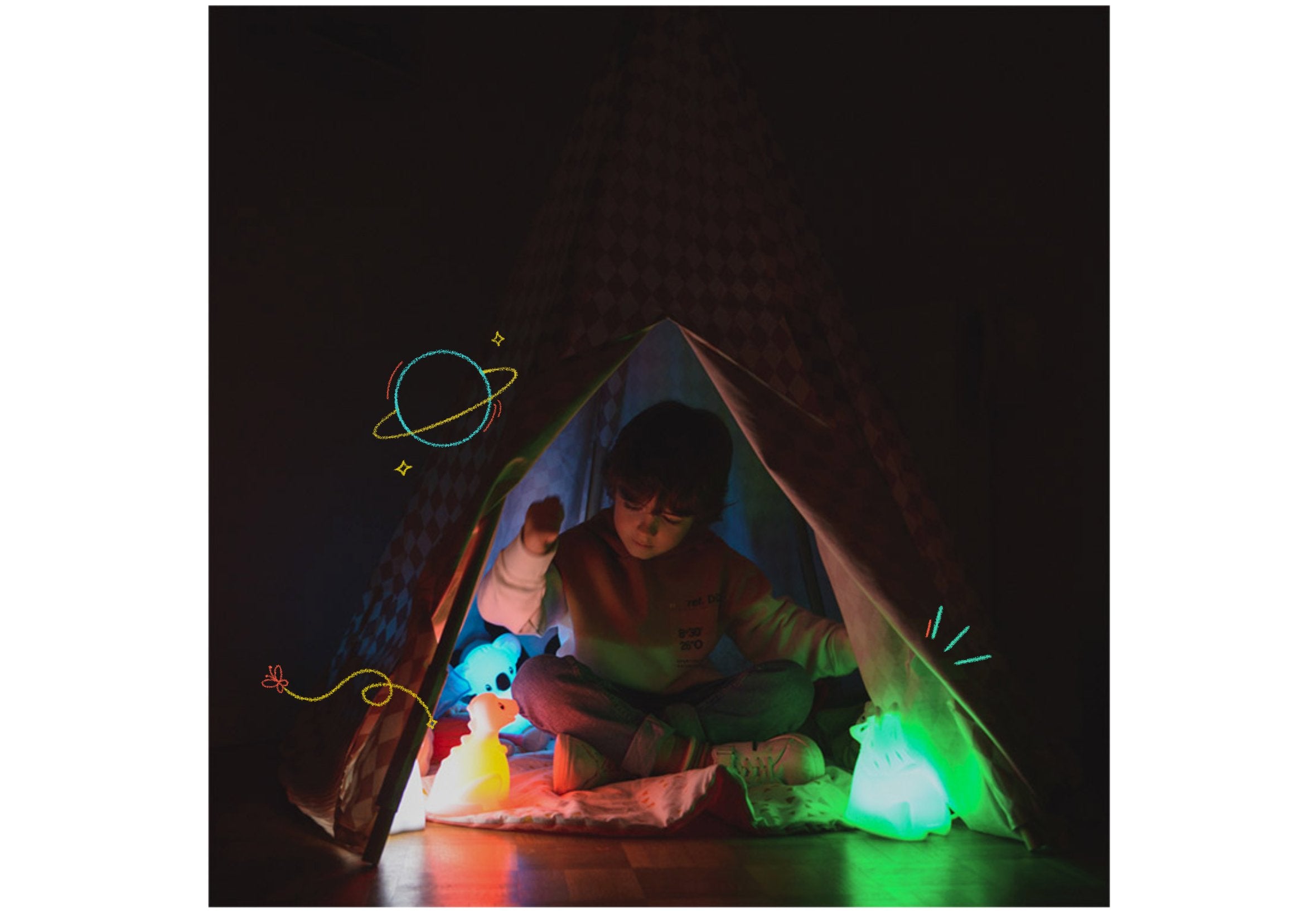 Kidywolf Nachtlicht Mit Farb- Wechsel Dinosaurier 15cm