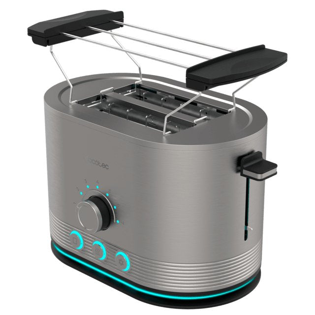 Cecotec Toaster Shine&Toast Double (Edelstahl, 850 Watt, Para 2 Scheiben Toast) 3285