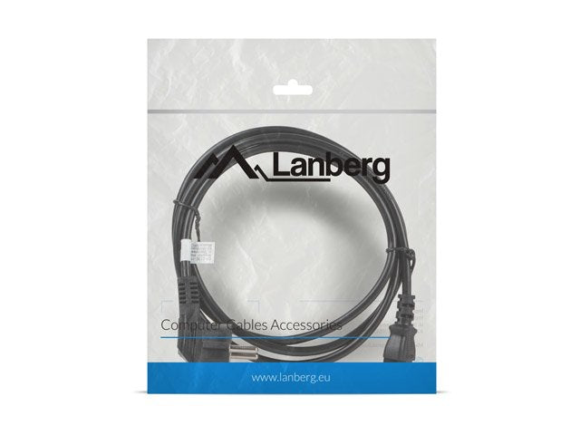 Lanberg Cable De Alimentacion Ca-C13c-11cc-0018-Bk Conectores Schuko / Iec320 C13 1.8 Metros