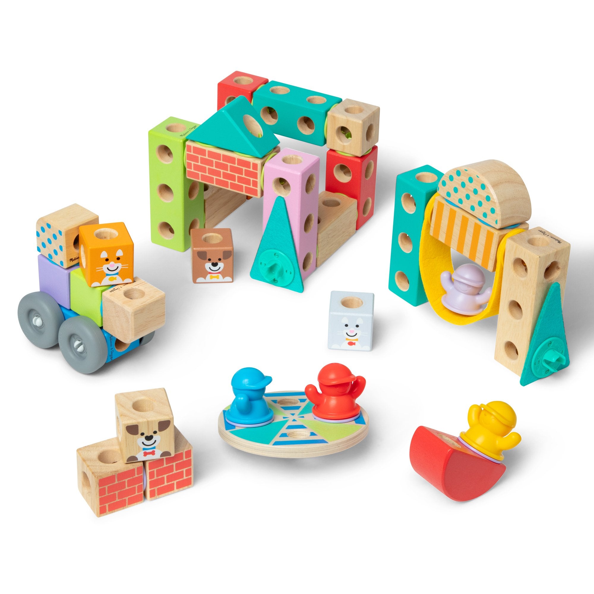 EAN 0681147005525 - Melissa & Doug MDT BBN Blockables Town Pyst GML imagen 12
